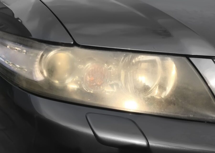 lampu mobil menguning