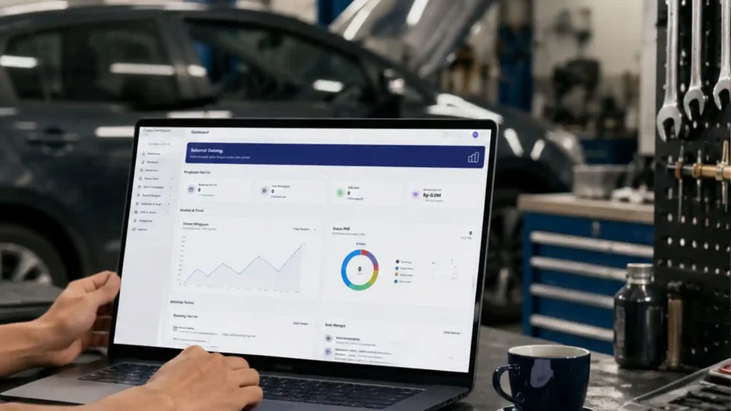 cara memilih software bengkel mobil 1.2.