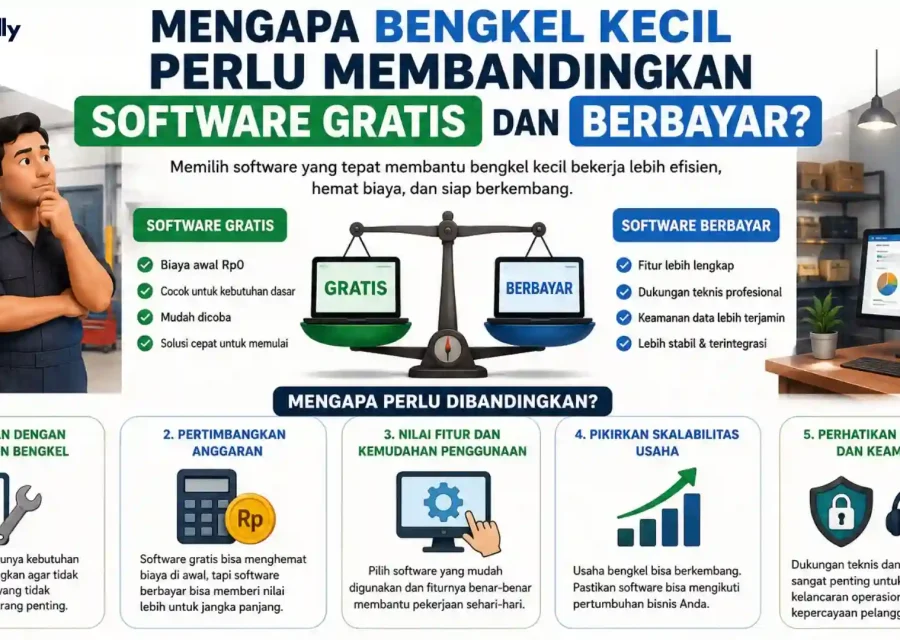 software bengkel mobil gratis vs berbayar 1.1.