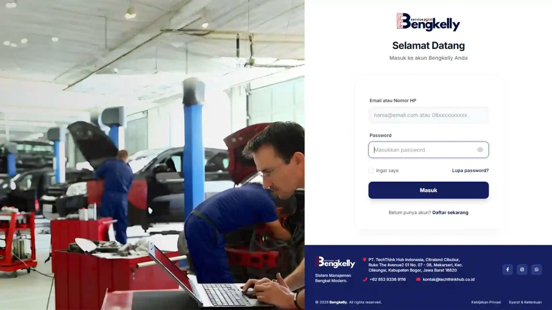 Tentang Bengkelly - Aplikasi Manajemen Bengkel Gratis untuk Go Digital